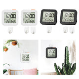 Maxbell Digital Alarm Clock Digital Bathroom Clock for Bedroom Dormitory Living Room 1 Hook White