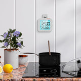 Maxbell Digital Alarm Clock Digital Bathroom Clock for Bedroom Dormitory Living Room 1 Hook White