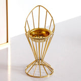 Maxbell Arabic Incense Burner Modern Incense Cone Holder for Desktop Home Decor Gold