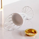 Maxbell Arabic Incense Burner Modern Incense Cone Holder for Desktop Home Decor White