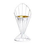 Maxbell Arabic Incense Burner Modern Incense Cone Holder for Desktop Home Decor White