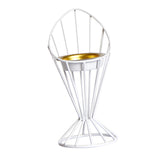 Maxbell Arabic Incense Burner Modern Incense Cone Holder for Desktop Home Decor White