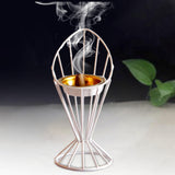Maxbell Arabic Incense Burner Modern Incense Cone Holder for Desktop Home Decor White