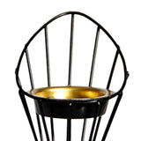 Maxbell Arabic Incense Burner Modern Incense Cone Holder for Desktop Home Decor Black