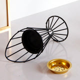 Maxbell Arabic Incense Burner Modern Incense Cone Holder for Desktop Home Decor Black