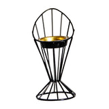 Maxbell Arabic Incense Burner Modern Incense Cone Holder for Desktop Home Decor Black