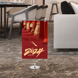 Maxbell Metal Banner Holder Stainless Steel Poster Display Holder for Outdoor Indoor