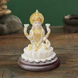 Maxbell Hindu Goddess Lakshmi Statue Lakshmi Figurine for Living Room Cabinet Office