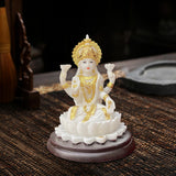Maxbell Hindu Goddess Lakshmi Statue Lakshmi Figurine for Living Room Cabinet Office