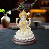 Maxbell Hindu Goddess Lakshmi Statue Lakshmi Figurine for Living Room Cabinet Office