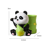 Maxbell Panda Pen Holder Creative Home Decor Pen Pencil Holder for Desk School Girls Green