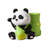Maxbell Panda Pen Holder Creative Home Decor Pen Pencil Holder for Desk School Girls Green