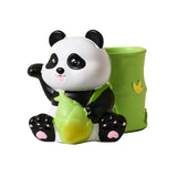 Maxbell Panda Pen Holder Creative Home Decor Pen Pencil Holder for Desk School Girls Green