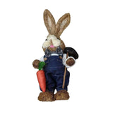 Maxbell DIY Unfinished Easter Bunny Straw Material Package Ornament for Balcony Yard Style A