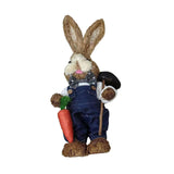 Maxbell DIY Unfinished Easter Bunny Straw Material Package Ornament for Balcony Yard Style A