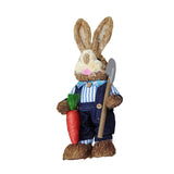 Maxbell DIY Unfinished Easter Bunny Straw Material Package Ornament for Balcony Yard Style C