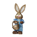 Maxbell DIY Unfinished Easter Bunny Straw Material Package Ornament for Balcony Yard Style E