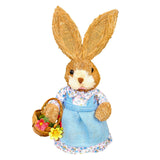 Maxbell Straw Bunny Figurine DIY Material Pack Party Supplies Rabbit Statue for Boys Style A
