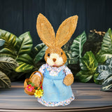 Maxbell Straw Bunny Figurine DIY Material Pack Party Supplies Rabbit Statue for Boys Style A