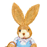Maxbell Straw Bunny Figurine DIY Material Pack Party Supplies Rabbit Statue for Boys Style A