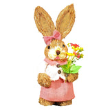 Maxbell Straw Bunny Figurine DIY Material Pack Party Supplies Rabbit Statue for Boys Style B