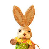 Maxbell Straw Bunny Figurine DIY Material Pack Party Supplies Rabbit Statue for Boys Style C