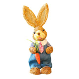 Maxbell Straw Bunny Figurine DIY Material Pack Party Supplies Rabbit Statue for Boys Style D