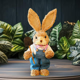Maxbell Straw Bunny Figurine DIY Material Pack Party Supplies Rabbit Statue for Boys Style E
