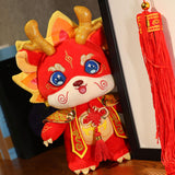 Dragon Plush Toy Decorative Gift Animal Doll for Cafe Restaurant Living Room