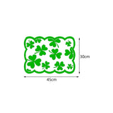 Maxbell ST Patricks Day Decor 45x30cm Placemat for Holiday Dinner Party Dining Table