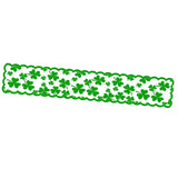 Maxbell ST Patricks Day Decor Rectangular Lace Table Runner for Indoor Bedroom Hotel