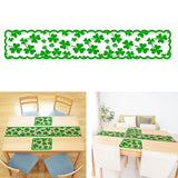 Maxbell ST Patricks Day Decor Rectangular Lace Table Runner for Indoor Bedroom Hotel