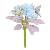 Maxbell Artificial Flowers Flower Arrangement DIY Bathroom Fake Long Stem Fake Roses Blue