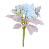 Maxbell Artificial Flowers Flower Arrangement DIY Bathroom Fake Long Stem Fake Roses Blue