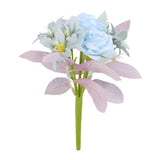 Maxbell Artificial Flowers Flower Arrangement DIY Bathroom Fake Long Stem Fake Roses Blue