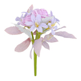 Maxbell Artificial Flowers Flower Arrangement DIY Bathroom Fake Long Stem Fake Roses Violet