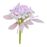 Maxbell Artificial Flowers Flower Arrangement DIY Bathroom Fake Long Stem Fake Roses Violet