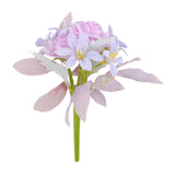 Maxbell Artificial Flowers Flower Arrangement DIY Bathroom Fake Long Stem Fake Roses Violet