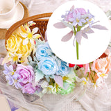 Maxbell Artificial Flowers Flower Arrangement DIY Bathroom Fake Long Stem Fake Roses Violet