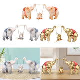 Maxbell Elephant Figurine Modern Cartoon Decorative Figurine for Shelf Desk Entrance Pink