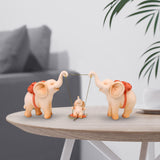 Maxbell Elephant Figurine Modern Cartoon Decorative Figurine for Shelf Desk Entrance Pink
