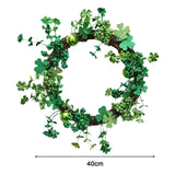 Maxbell Artificial Wreath Simple 2024 Spring Simulation Wreath for Garden Home Patio