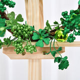 Maxbell Artificial Wreath Simple 2024 Spring Simulation Wreath for Garden Home Patio