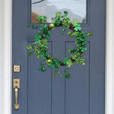 Maxbell Artificial Wreath Simple 2024 Spring Simulation Wreath for Garden Home Patio