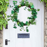 Maxbell Artificial Wreath Simple 2024 Spring Simulation Wreath for Garden Home Patio