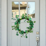 Maxbell Artificial Wreath Simple 2024 Spring Simulation Wreath for Garden Home Patio