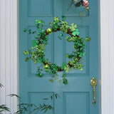 Maxbell Artificial Wreath Simple 2024 Spring Simulation Wreath for Garden Home Patio