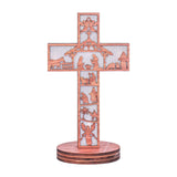 Maxbell 3D Christmas Wooden Nativity Scene Ornament Creative for Fireplace Desk Home