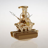 Maxbell Moving Gear Clock Crafts Unique Clock Movement for Study Bedroom Living Room