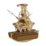 Maxbell Moving Gear Clock Crafts Unique Clock Movement for Study Bedroom Living Room